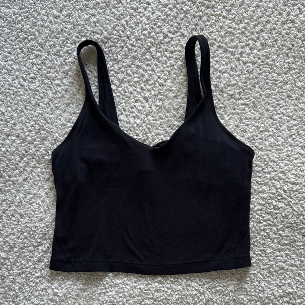lululemon athletica Black Tank Top Cropped Athletic Tank align tank